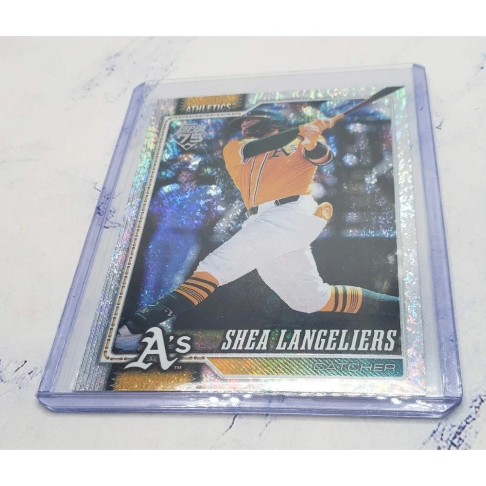 2026 Topps Series 1 Shea Langeliers #305 Silver Holo Foil Athletics